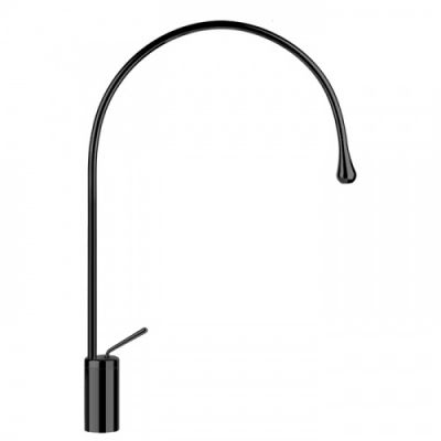 Gessi Goccia Смеситель для раковины на 1 отверстие, высокий, излив 387мм R=197, цвет: black XL 33606#299