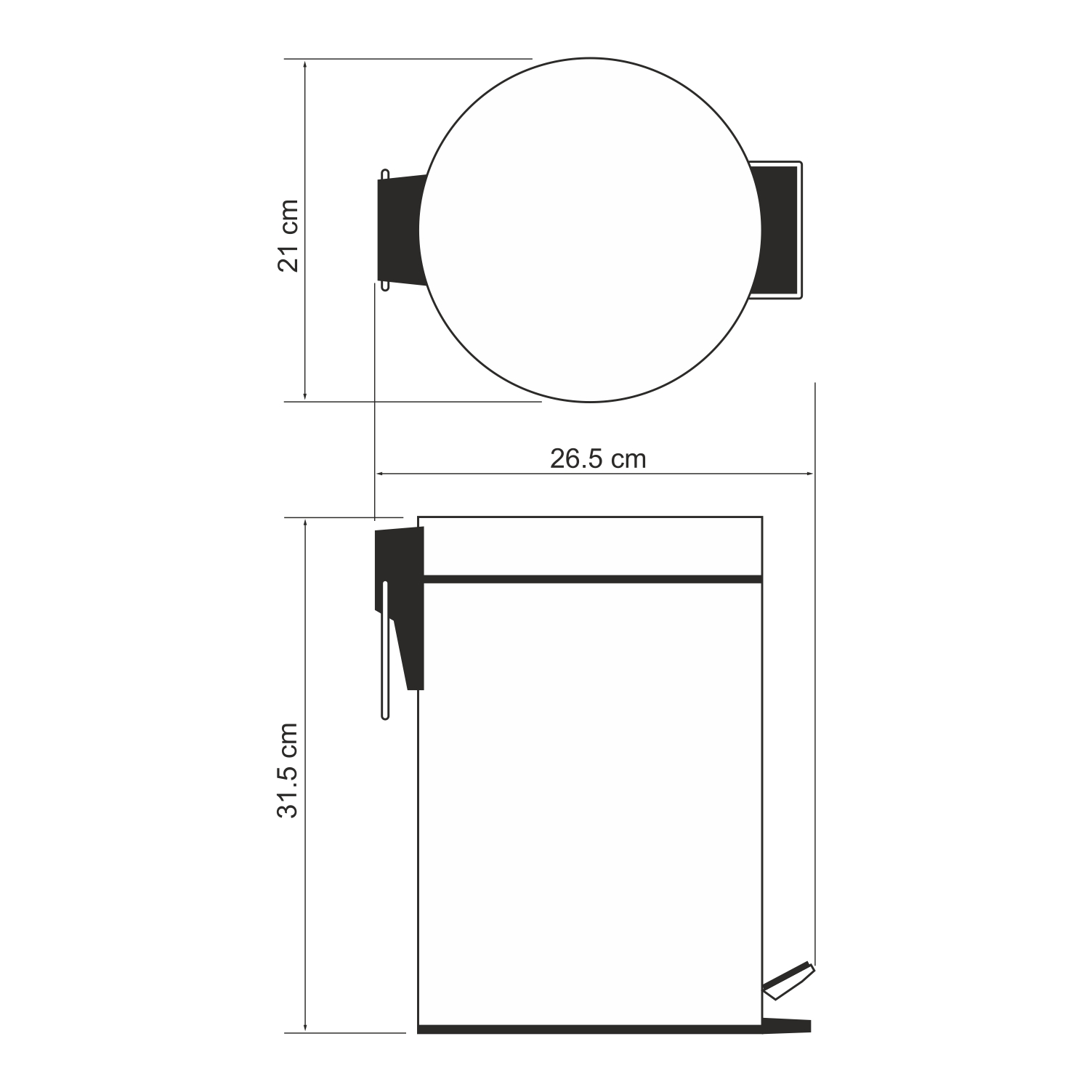 Wasserkraft K-655 Ведро 5L Размеры (Ш/В/Г): 21х32х27 см
