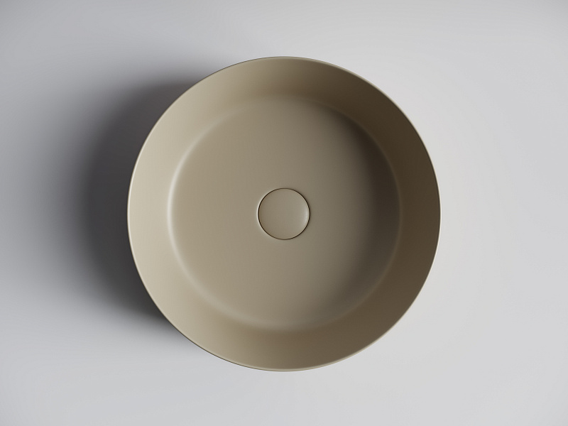 Раковина накладная круглая d390 Ceramica Nova Element CN6022MC капучино