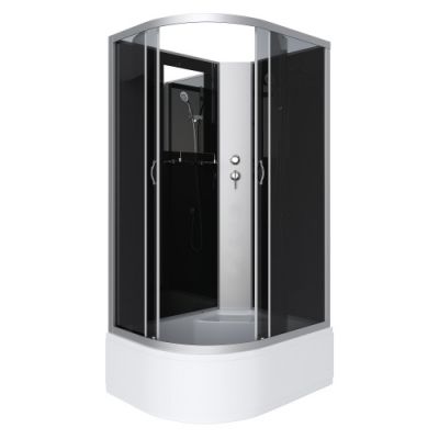 Душ.каб. NG-2510-14RBK (1200х800х2000) высокий поддон(40см) стекло тонированное