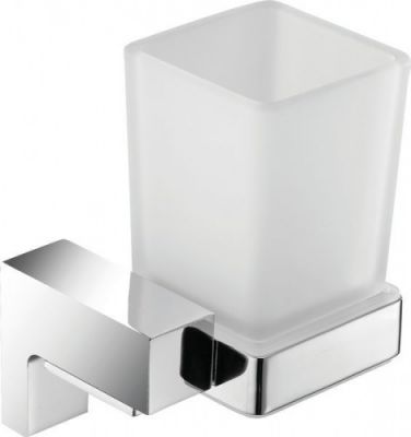 Sanibano Elegance, настенный стеклянный стакан, цвет черный матовый H8700/16MB