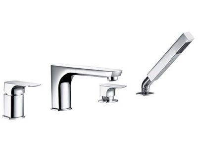 Salm 2755 Смеситель на борт ванны, 4 отверстия Размеры (Ш/В/Г): 20х19,9х23,2 см