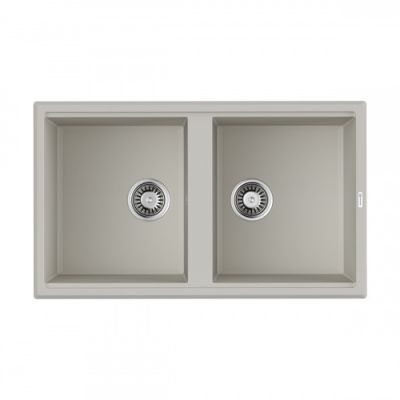 4993927 Omoikiri Tedori 86-2-WH Tetogranit/белый