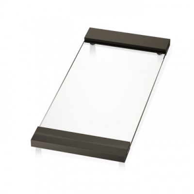 Decor Walther Classic Tab 37 Лоток универсальный 37x17см, прозрачное стекло, настольный, цвет: темная бронза 848817