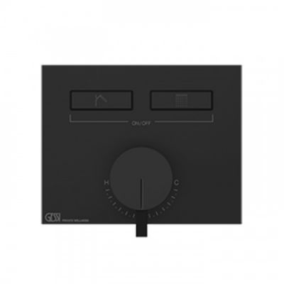 Gessi Hi-Fi Смеситель для душа, с включением до 2 источника одновременно, внешняя часть, цвет: Black Metal PVD 63079#706
