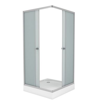 Niagara Eco Душ. уголок NG-010-14Q (1000х1000х1950) низкий поддон(13см) стекло матовое,