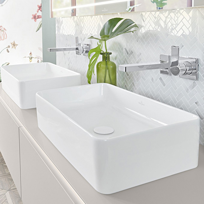 Раковина 560*360 Villeroy&Boch COLLARO CeramicPlus 4A2056R1 альпийский белый