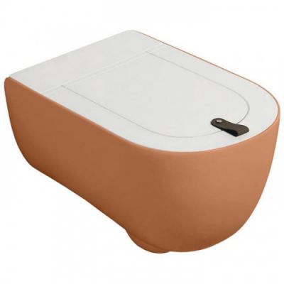 Artceram THE ONE Унитаз подвесной 52 см безободковый THV001 14 00 rosso corallo