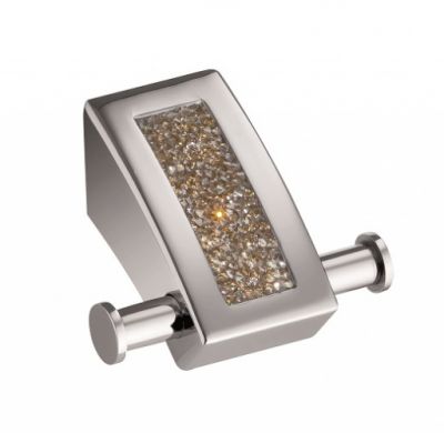 Sanibano Estrella, крючок двойной, цвет хром-кристаллы Swarovski golden shadow H9300/09DGS