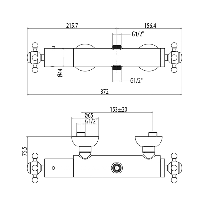 Gattoni Termostatici Термостатический смеситель, цвет: хром TSRE700C0cr