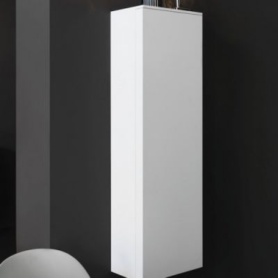Laufen Kartell Шкаф подвесной, 40х27х130см, с 1 дверцей, 4 стек. полки, SX, цвет: белый матовый 4.0828.1.033.640.1