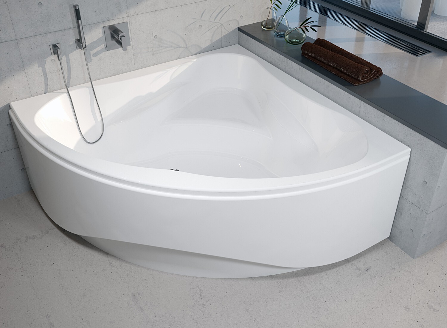 Ванна акриловая RIHO Neo 150x150 без гидромассажа BC3500500000000