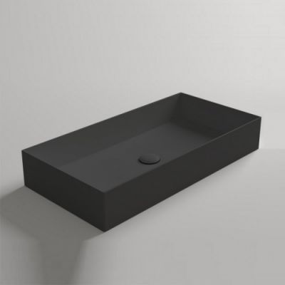 Раковина накладная 80x40 Simas Agile AG80 Nero Matt*0 чёрный матовый