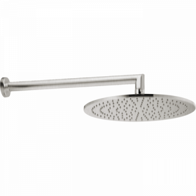 CISAL Shower Верхний душ D300 мм с настенным держателем L400 мм, цвет: никель матовый DS0136202F