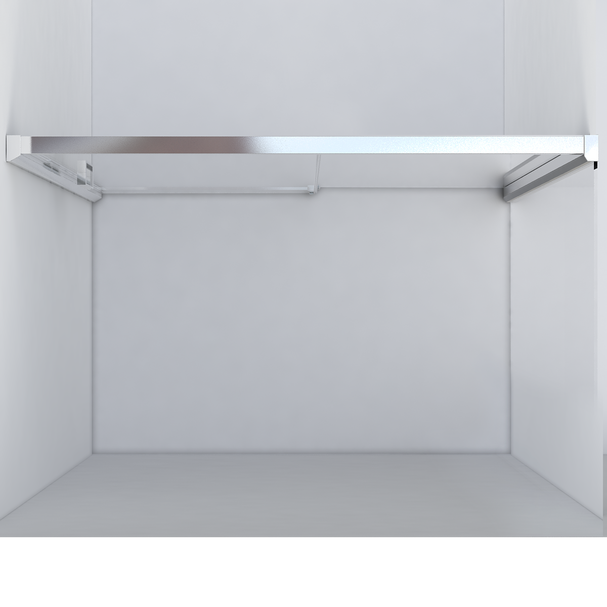 Душевая дверь Lugano VDS-1L150CLB-1, 1500, черный, стекло прозрачное