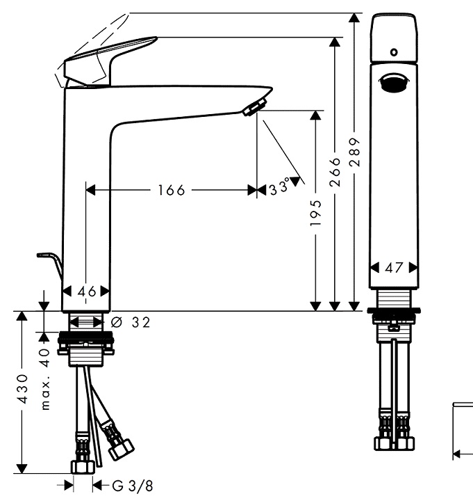 Смеситель для раковины Hansgrohe Logis 71090000
