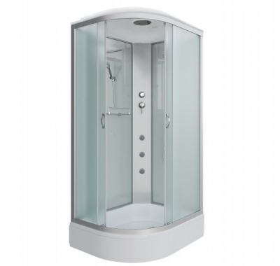 Душ.каб. NG-33094-14RG (1000х900х2150) средний поддон (26см) стекломатовое