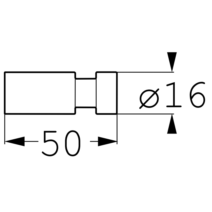 EMCO System2 Крючок, подвесной, цвет: хром 3575 001 01
