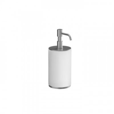 GESSI Tondo Дозатор для жидкого мыла настольный белый, цвет: хром 66437#031