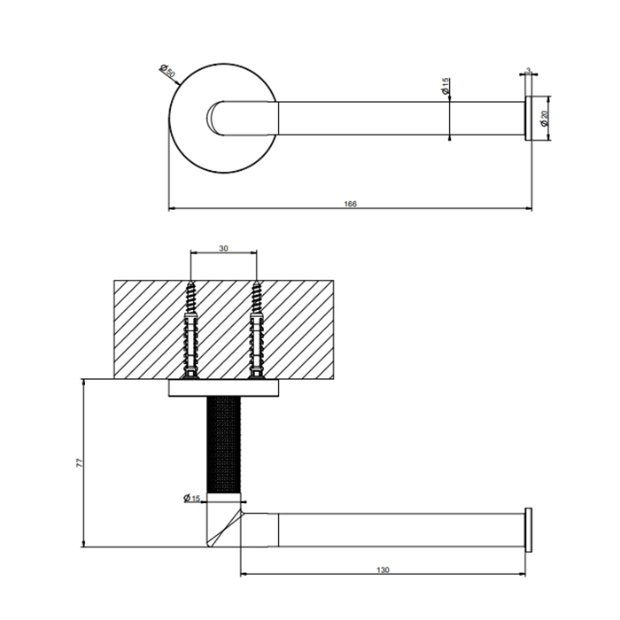 Gessi Anello Держатель т/б, подвесной, цвет: Finox Brushed Nickel 63755#149