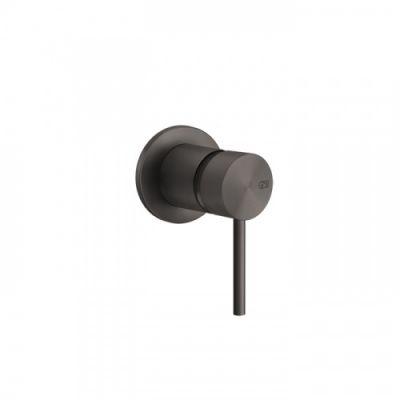 Gessi 316 Встраиваемый смеситель, на 1/2, на 1 источник, внешняя часть, цвет: brushed black metal pvd 54019#707