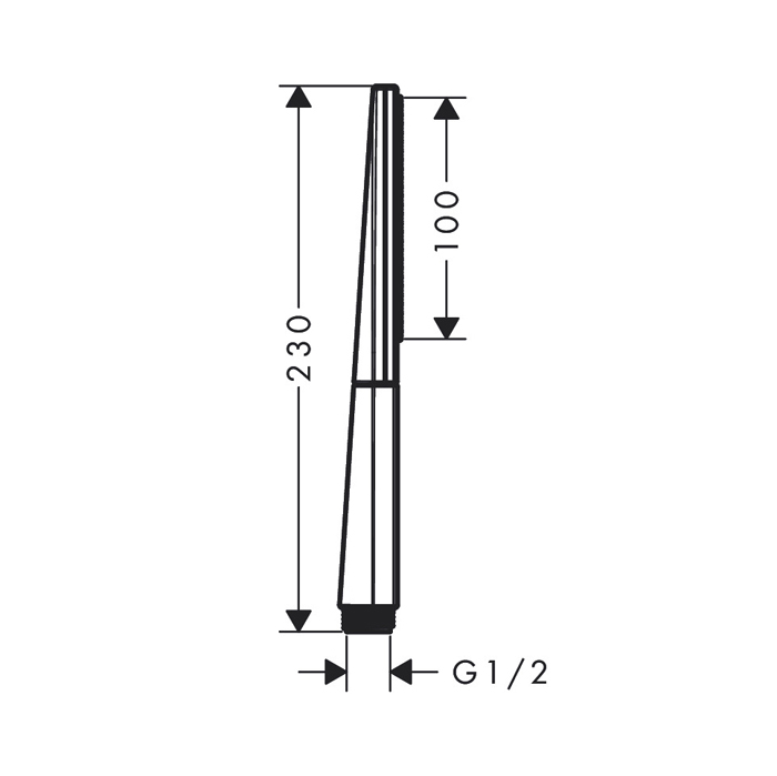 Hansgrohe Rainfinity Ручной душ 100 1jet, цвет: полированное золото 26867990