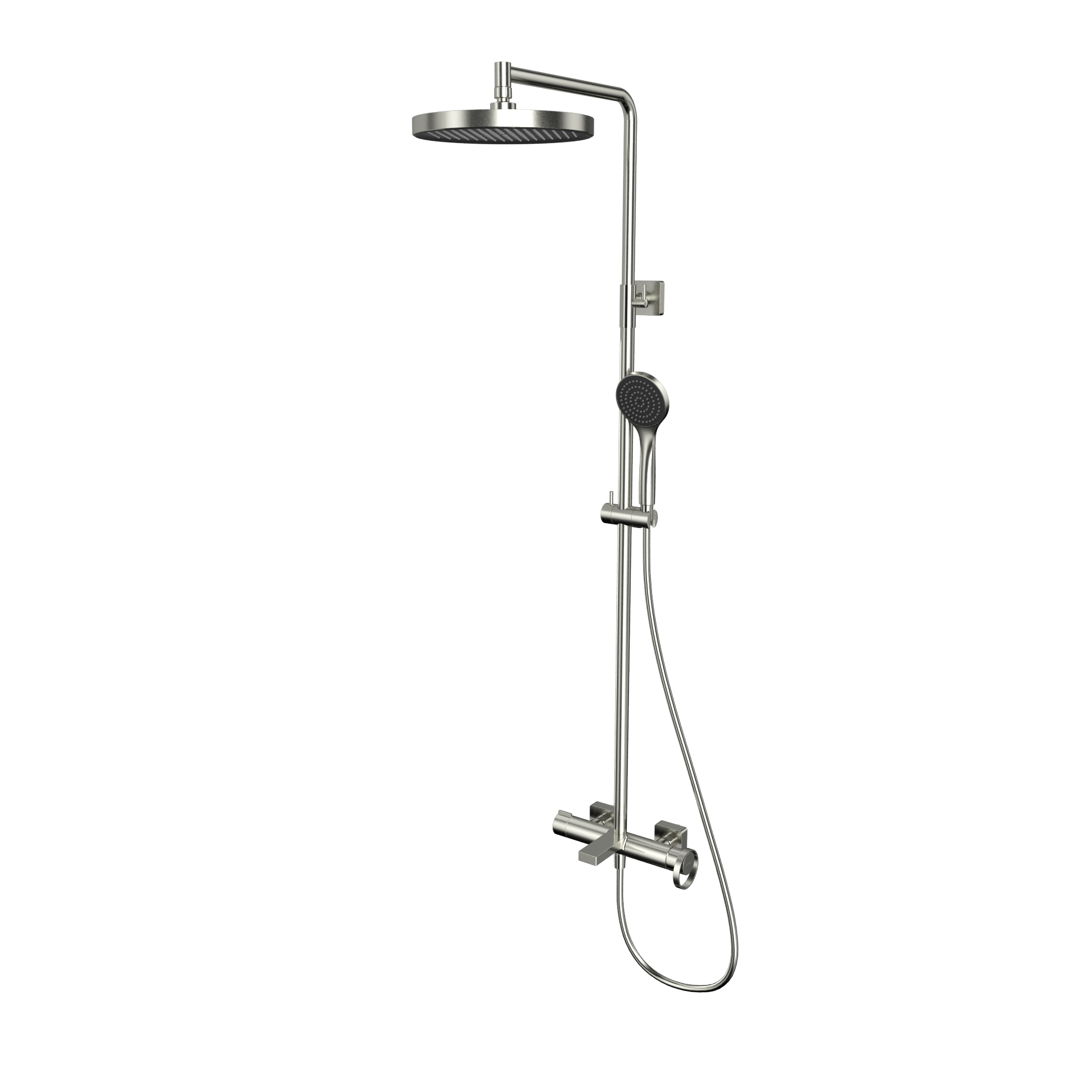 Система для душа наружного монтажа WHITECROSS XO1450BASICNIB (брашированный никель)