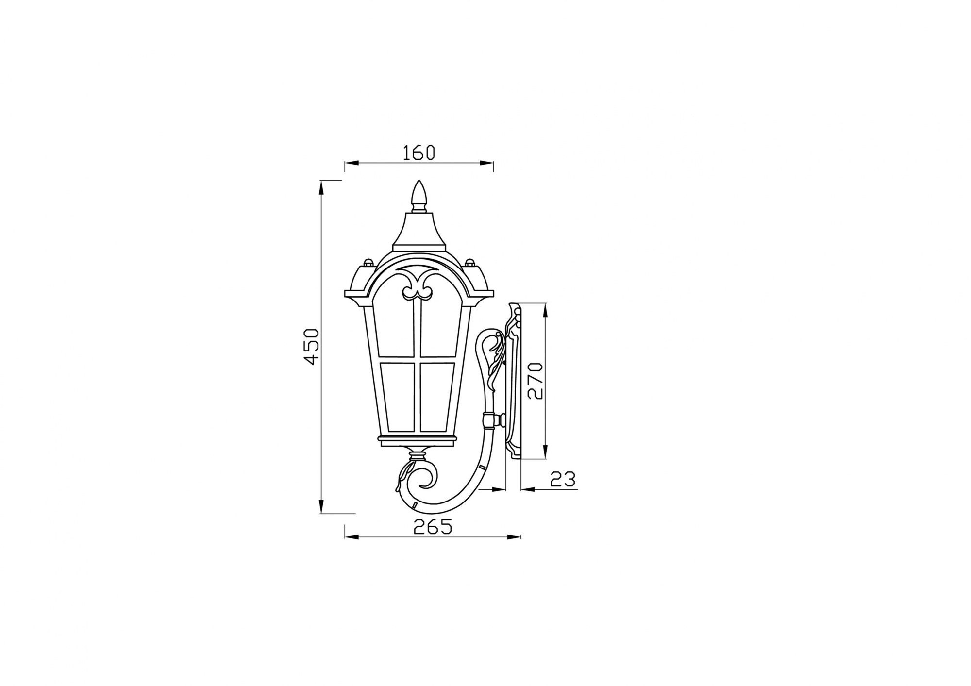 Maytoni OutdoorНастенный светильник (бра) O413WL-01BZ1