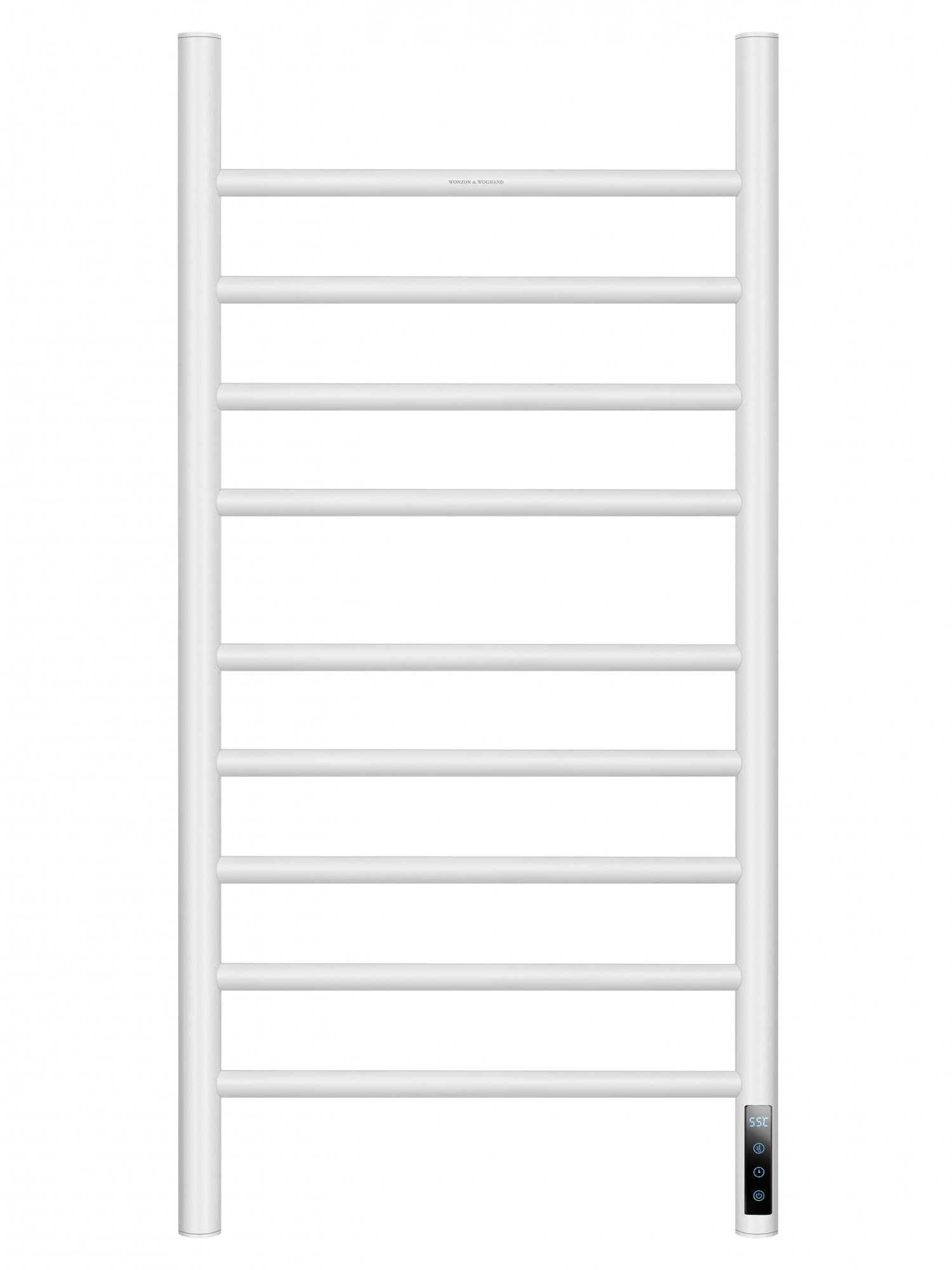 Полотенцесушитель электрический 450x900 WONZON & WOGHAND, Белый матовый (WW-AL409-MW)