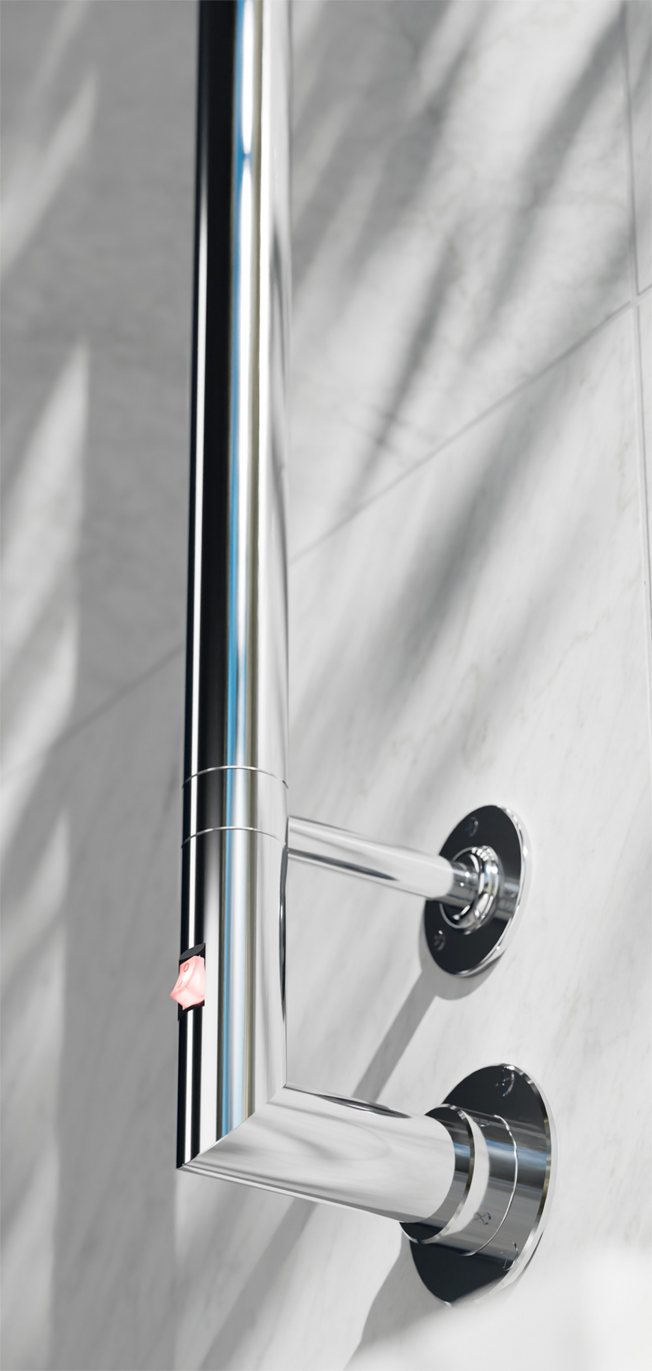 Margaroli Arcobaleno полотенцесушитель электрический с крючком 910х125 мм, цвет Black Brushed Nickel
