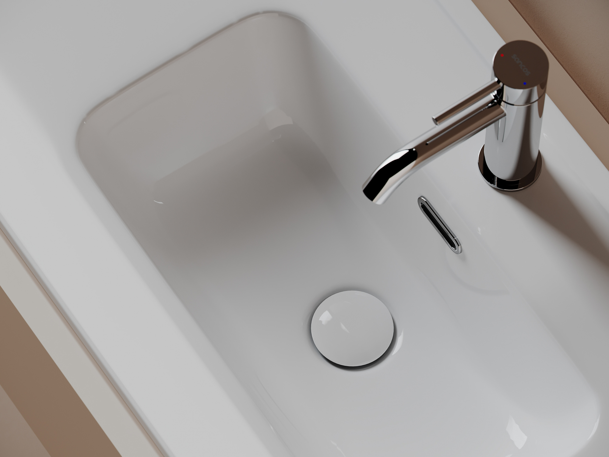 Раковина накладная Ceramicanova Compact 1210x395x170, белый
