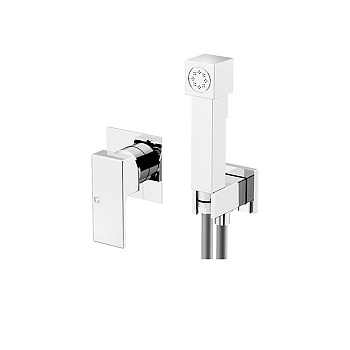 GATTONI Kubik Гигиенический душ со встроенным смесителем, цвет: хром 2511/25C0