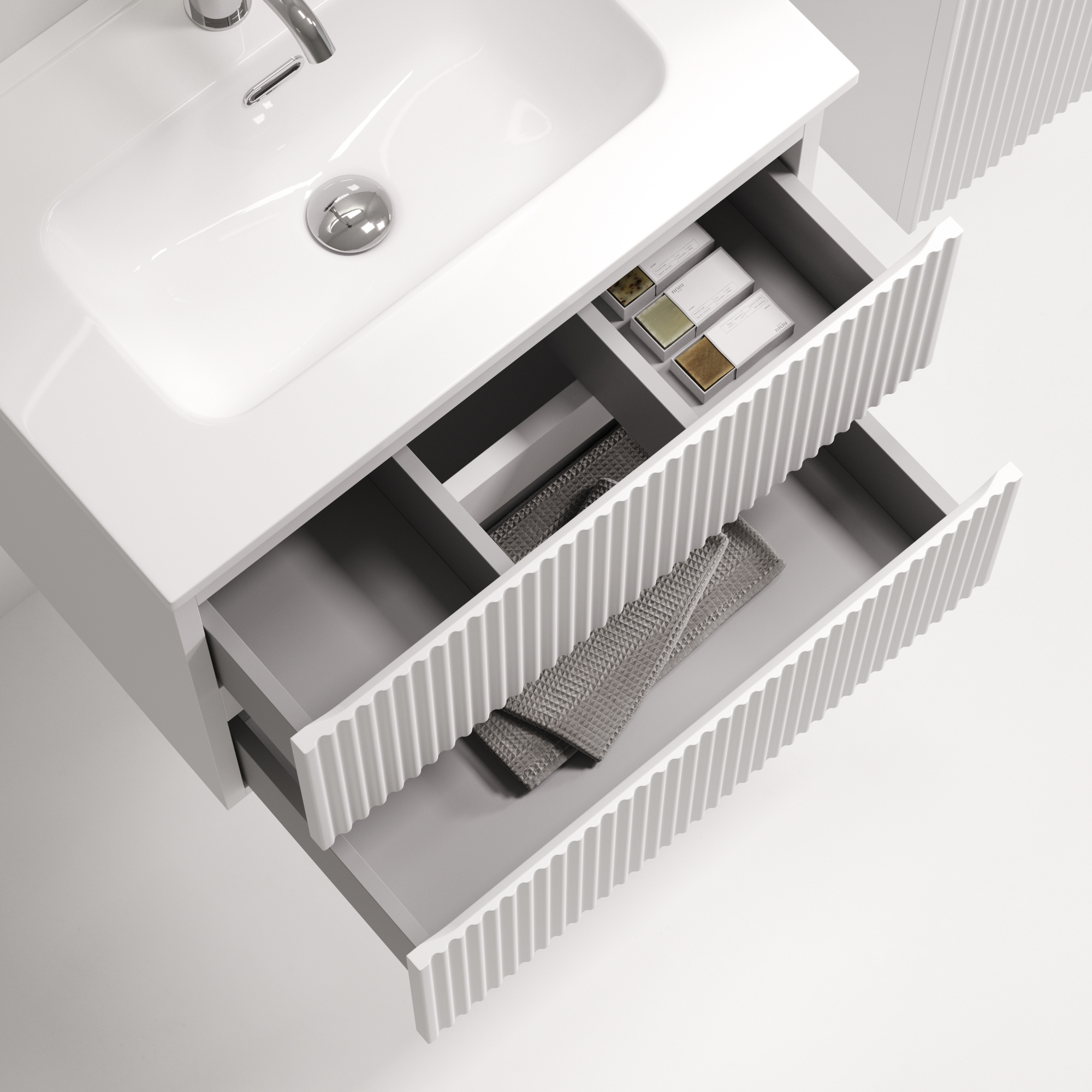 SNR60/39W Ceramica Nova Тумба подвесная SANCOS Snob R 590х390, Bianco